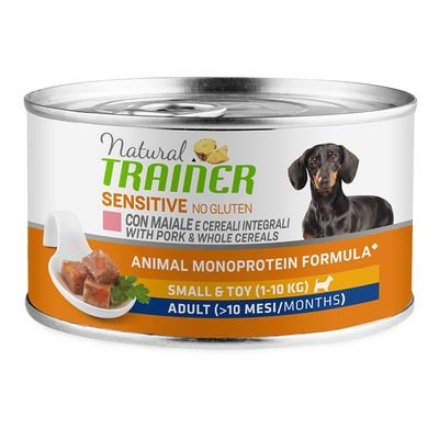 Natural Trainer Sensitive No Gluten Adult Mini Maiale & Cereali Integrali 150g