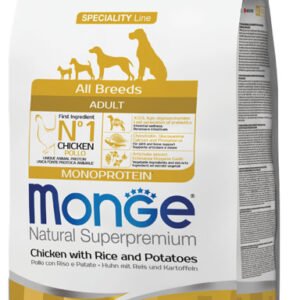 Monge Ntural All Breeds Adult Pollo con Riao e Patate